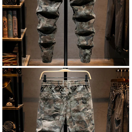 Camouflage Military Jogger Pants Men 2025 Pure Cotton Men's Spring Autumn Multi-pocket Function Cargo Pant Streetwear Trousers