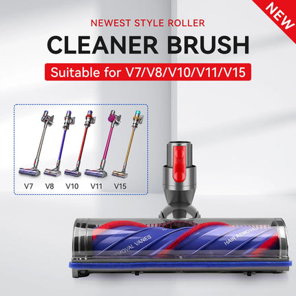 Upgraded For Dyson V7 V8 V10 V11 V15 Direct Drive Brush Head Nozzles Vacuum Cleaner Replaceable Parts Lights Anti Tangling Hair