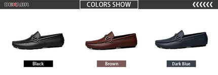 DEKABR Mocassini estivi Uomo Mocassini di marca di lusso Scarpe da uomo Mocassini in pelle Scarpe Slip on Mocassini da lavoro antiscivolo per uomo