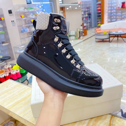 Men Platform Casual Shoes Oversized High-top Sneakers Fashion Motorcycle Boots Comfortable Ankle Boots Fashion Sports Shoes