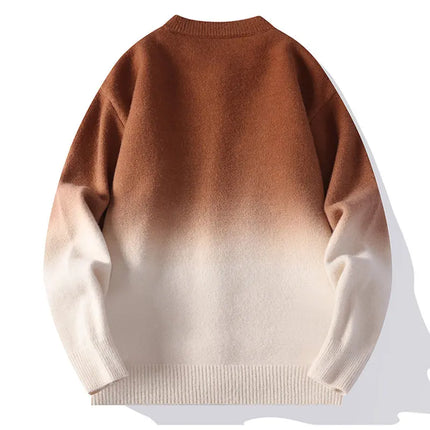 Legible Autumn and Winter Casual Sweater Men Loose Knitted Cardigan Male Round Neck Collar Sweatercoats Man