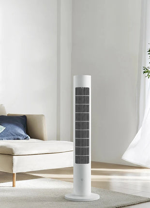 Ventilatore a Torre MIJIA Smart DC a Frequenza Variabile 2a Generazione, 150 °   Ventilatori oscillanti da terra per ambienti, 4 velocità, 3 modalità, versione CN con adattatore