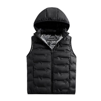 Winter Men White Duck Down Vest Men Waterproof Windproof Detachable Hat Sleeveless Vests Male Pockets Warm Ultralight Waistcoats