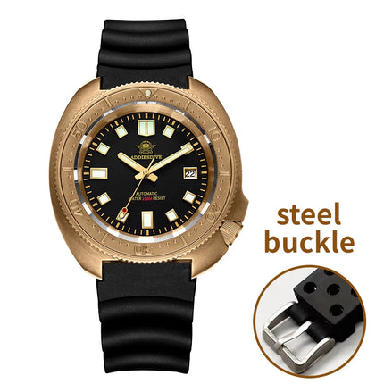 ADDIESDIVE Automatic Watch Men Luxury Bronze Watches Sapphire Super C3 Luminous 200m Waterproof Dive 8215 Mechanical Wristwatch