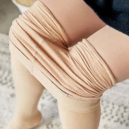 New Women Winter Thermal Leggings Warm High Waist Slim Thicken Velvet Tight Pants Pantyhose Fleece Stretchy Leggings Stockings PlatiNum