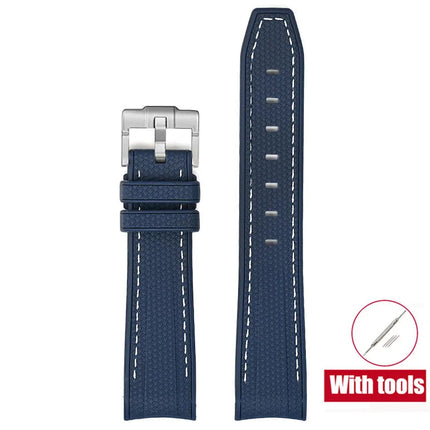 Cinturino in gomma per Swatch X Omega Joint MoonSwatch Cinturino sportivo impermeabile da 20 mm Cinturino con estremità curva in silicone per uomo donna platinumshop
