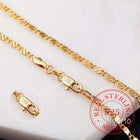 Real 925 Sterling Silver 16/18/20/22/24/26/28/30 Inch 2mm Gold Charm Figaro Chain Necklace For Women Man Wedding Fashion Jewelry PlatiNum