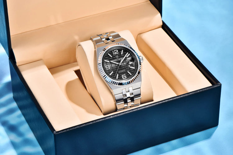 PAGANI DESIGN Orologio automatico di lusso con quadrante rombo 3D per uomo Orologio da polso meccanico da lavoro AR Orologio in cristallo di zaffiro 2025 Nuovo