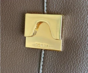 Borsa da donna di lusso in vera pelle, borsa da pendolare pratica di alta gamma, design elegante con pieghe, borsa quotidiana di grande capacità