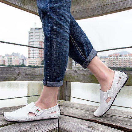 Nuovo 2023 estate scarpe in pelle traspirante uomo mocassini Casual Design di marca appartamenti da uomo fatti a mano mocassini in morbida pelle scarpe da barca