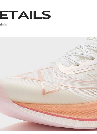 Xtep 2000KM 2.0 Running Shoes Women  Summer Shock Absorption Professional TPU Sneakers 876218110044 (suggest half size down) PlatiNum