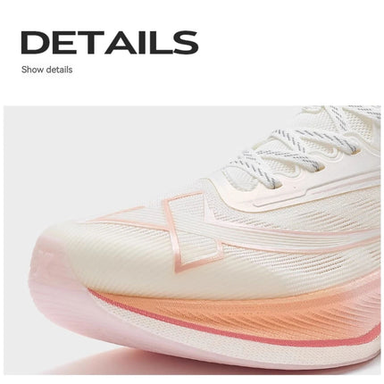 Xtep 2000KM 2.0 Running Shoes Women  Summer Shock Absorption Professional TPU Sneakers 876218110044 (suggest half size down) PlatiNum