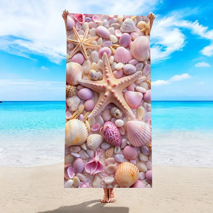 1 Serviette de plage en microfibre ultra-fine Ocean Element, serviette de plage absorbante à séchage rapide, serviette de plage de sport pour la natation