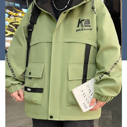 High Quality Men's Casual Hooded Jackets 2026 Spring Autumn Outdoor Coat Youth Streetwear Plus Size M-4XL Top Windproof Clothing