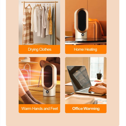 Portable Heater Electric Fan Heater Mini Radiator Desktop Warmer Machine For Winter PTC Ceramic Heating For Home Bedroom Office