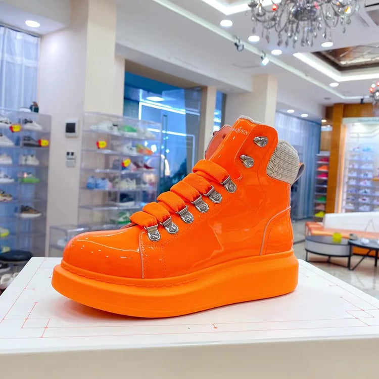 Men Platform Casual Shoes Oversized High-top Sneakers Fashion Motorcycle Boots Comfortable Ankle Boots Fashion Sports Shoes