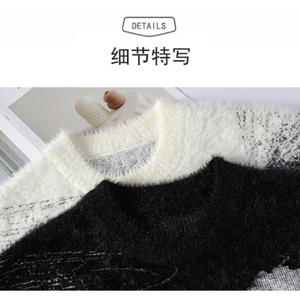 2026 Winter Sweaters for male men thick O-neck sweater men Student youth sweaters autumn Men's wool Casual Knitwear Pullover