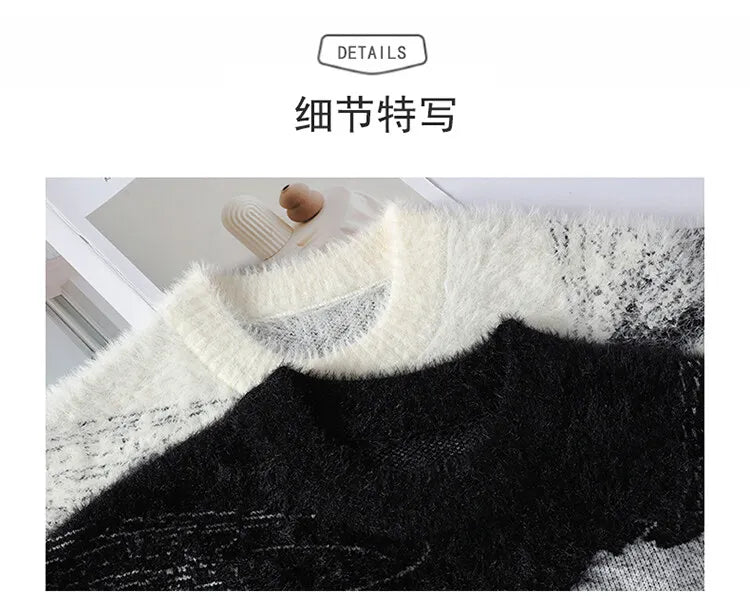 2026 Winter Sweaters for male men thick O-neck sweater men Student youth sweaters autumn Men's wool Casual Knitwear Pullover