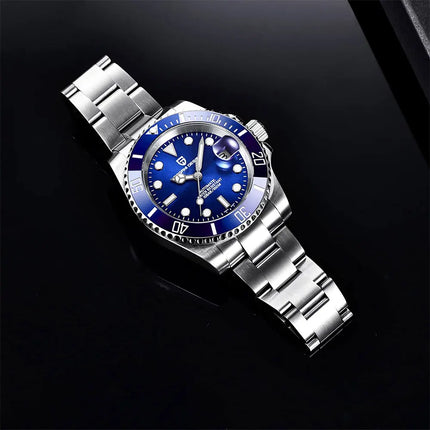 PAGANI DESIGN 2026 43MM Serie Water Ghost Orologio Meccanico di Lusso da Uomo con Ghiera in Ceramica, Vetro Zaffiro, Acciaio Inossidabile, Orologi Automatici da Uomo