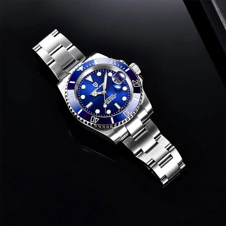 PAGANI DESIGN 2026 43MM Serie Water Ghost Orologio Meccanico di Lusso da Uomo con Ghiera in Ceramica, Vetro Zaffiro, Acciaio Inossidabile, Orologi Automatici da Uomo