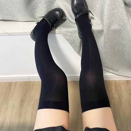 1/2 paia dolce sopra il ginocchio calzini lunghi donne ragazze sexy nylon calzini al polpaccio calze autoreggenti legging JK Lolita collant cosplay