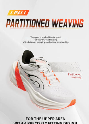 QIAODAN TG1.0 Women's 2026 Marathon Platform Racing Shock Running Shoes Long-distance Soft Rebound Sneakers QDB022253285 PlatiNum
