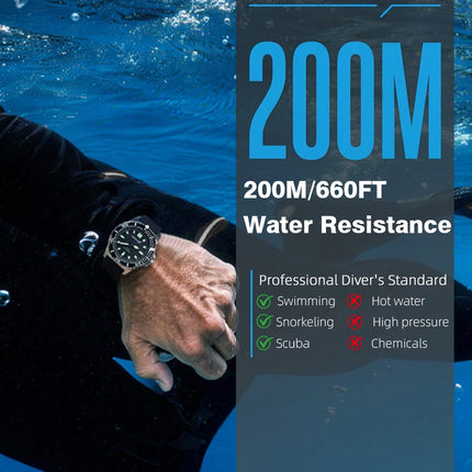 NORTH EDGE NEW Design ABYSS Solar Powered Dive Quartz Wristwatch 200M Waterproof Sports Diving Watch 316L Soft Strap Men Watches