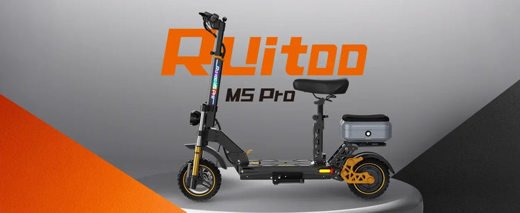Monopattino Elettrico Ruitoo M5Pro Potente 1200W 48V 20.8AH Batteria al Litio Bluetooth Idraulico Unisex - Spedizione Diretta da Magazzino FR
