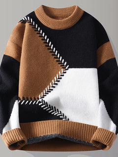 Sweaters men 2025 Winter Letter pattern thick sweater men Student youth sweaters autumn Men's wool pullovers full