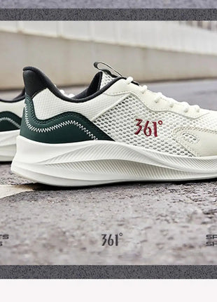 361 Degrees Men Running Shoes Wear-resistant Comfortable Soft Supportive Jogging Lightweight Breathable Male Sneakers 672422252 PlatiNum