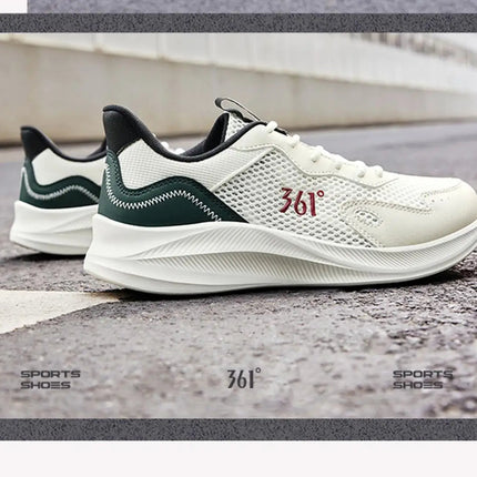 361 Degrees Men Running Shoes Wear-resistant Comfortable Soft Supportive Jogging Lightweight Breathable Male Sneakers 672422252 PlatiNum