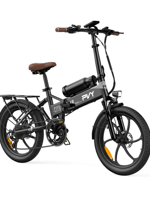 Bicicletta Elettrica Pieghevole PVY Z20 MAX con Sensore di Coppia, Doppia Batteria per Pendolarismo Urbano, E-bike a Pedalata Assistita con Autonomia di 25.6Ah