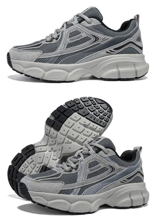 Baasploa Women Running Shoes Lightweight Breathable Sport Shoes Female Comfort White Casual Sneakers Height Increase Cushioning PlatiNum