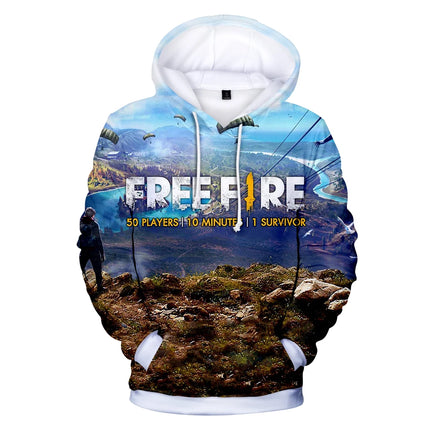 Cartoon Novelty Cute New Game FREE FIRE 3D print Hoodies Sweatshirts Men/Women Sweatshirt Fashion Casual Long Sleeve Pullovers
