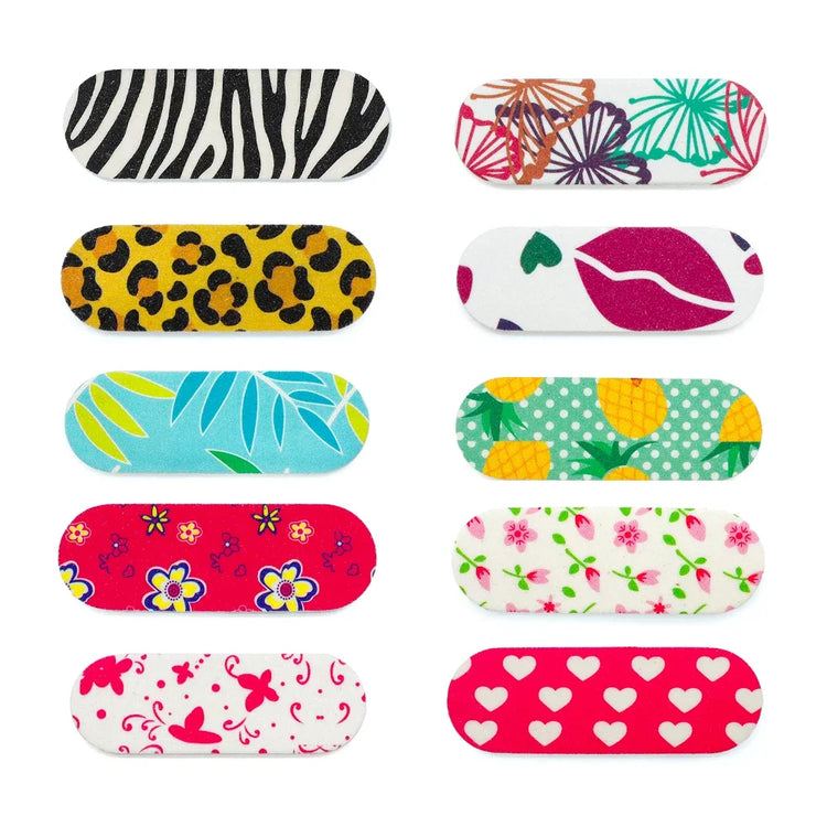 50Pcs Mini Double‑Sided Nail File Sanding Block Colorful Foam Polishing Board For Manicure Pedicure Nail Beauty Work
