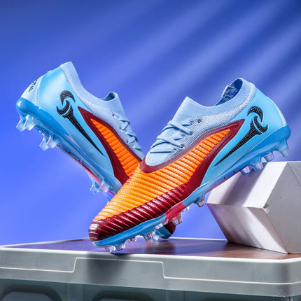 Nuovi Scarpini da Calcio per Uomo, Scarpe Sportive da Esterno per Ragazzi, Tacchetti Lunghi Antiscivolo Traspiranti, Scarpe da Calcio per Allenamento e Partite, Comode per Adulti