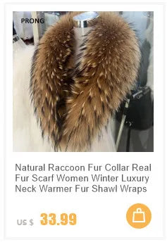 Real Fur Collar And Cuffs Set Winter Coat Accessories Women Fluffy Large Fur Shawl Neak Warm Fox Fur Scarf Furry Scarves Female
