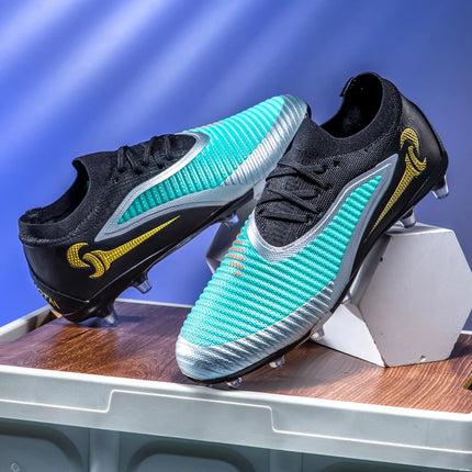 Nuovi Scarpini da Calcio per Uomo, Scarpe Sportive da Esterno per Ragazzi, Tacchetti Lunghi Antiscivolo Traspiranti, Scarpe da Calcio per Allenamento e Partite, Comode per Adulti