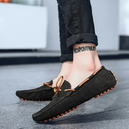Scarpe casual da uomo Mocassini in pelle scamosciata Scarpe classiche in pelle Scarpe da guida morbide Mocassini di lusso Slip on caldi Scarpe da uomo Taglie forti 38-49