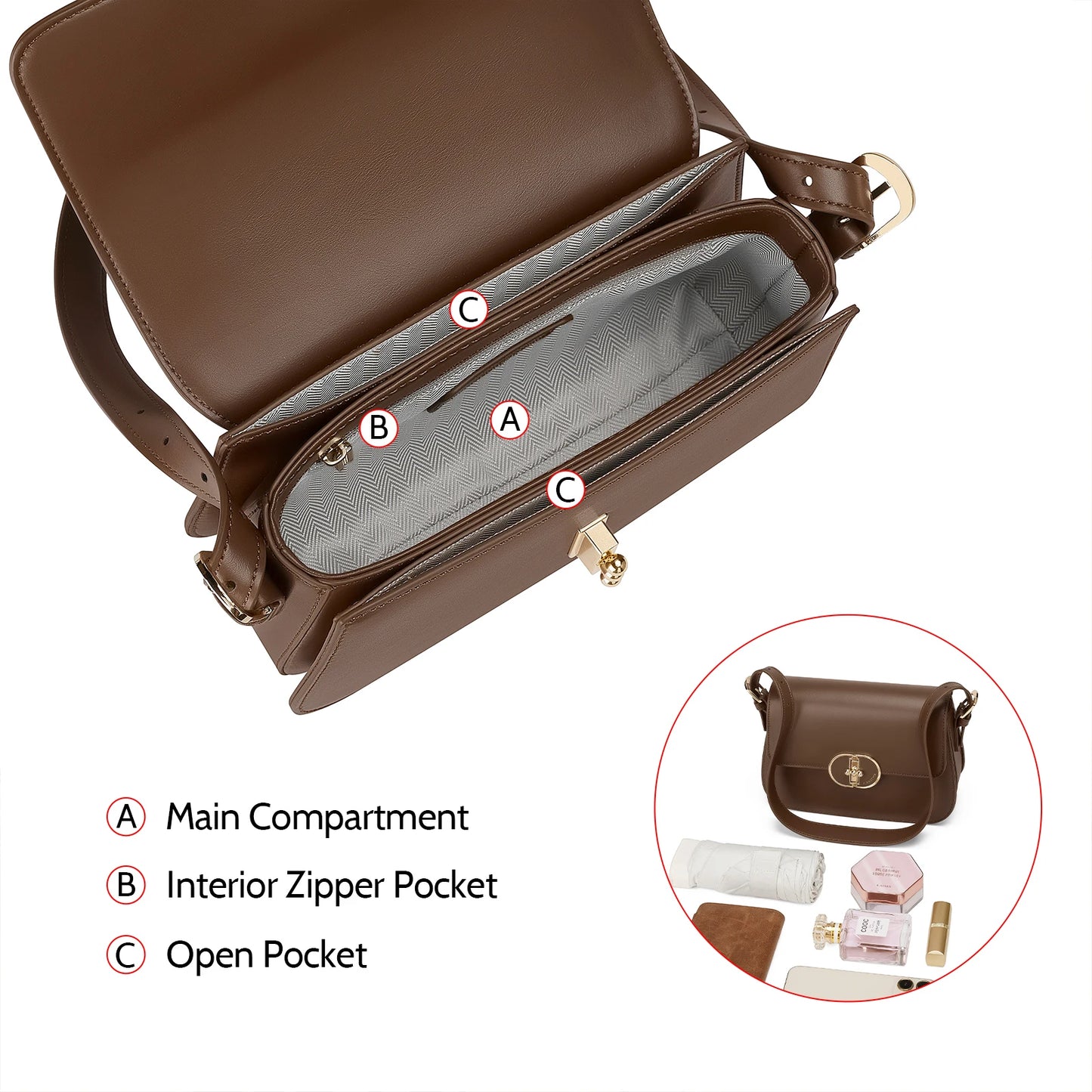 FOXER Brand Split Leather Women's Shoulder Bag 2025 New Luxury Design Female Retro Crossbody Purse Gift for Mom