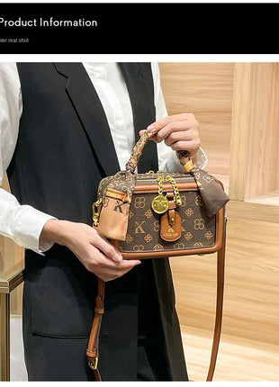 Brand Women's Bag 2025 New Style Light Luxury Western Style High Quality Handbag Designer Casual Versatile Crossbody Bag PlatiNum