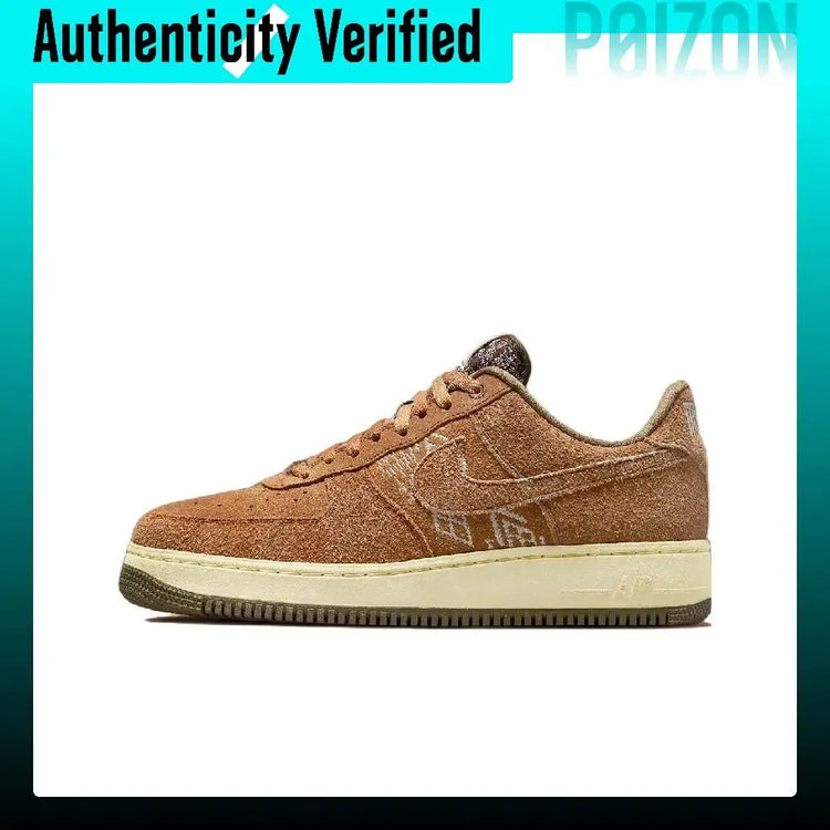 Nike Air Force 1 Skateboard Shoes Unisex Low Top Brown FB4958-221