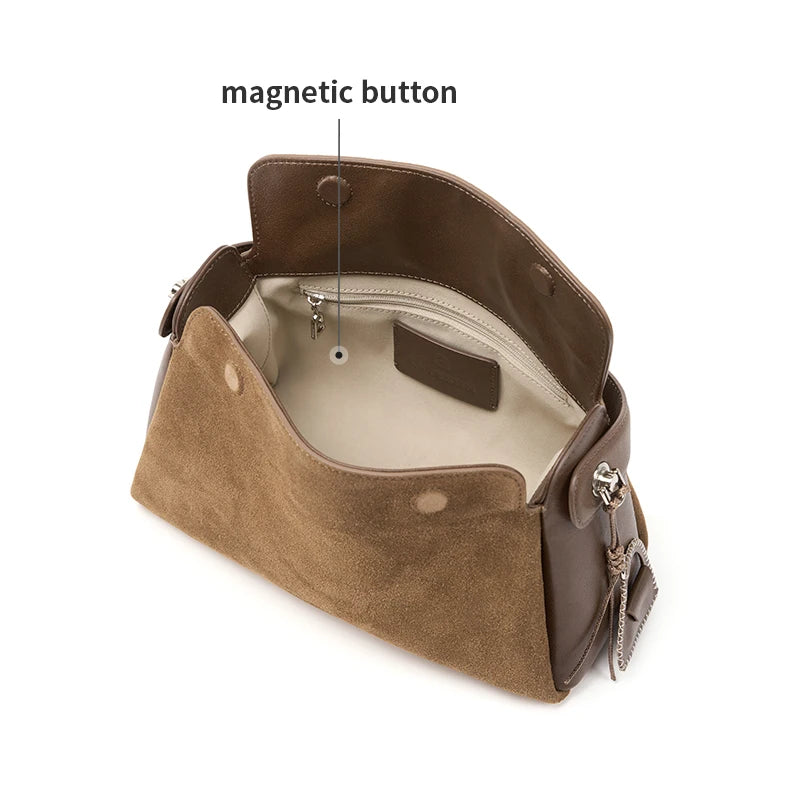 LA FESTIN Original Handbag Woman 2025 New Shoulder Bag Large Tote Bag Suede Bag Fashion Crossbody Bag Luxury Brand Bags