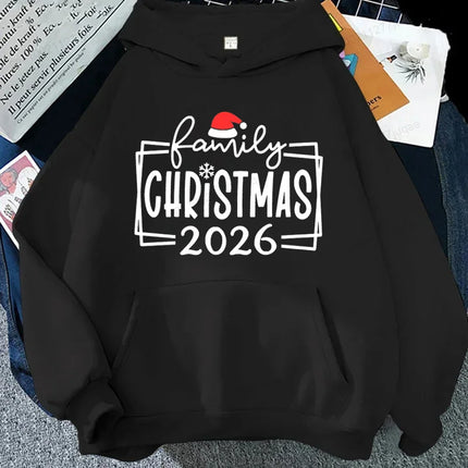 Xmas Family Crew 2026 Print Hoodies Making Memories Together Hoodies Funny Matching Holiday Sweatshirts Christmas Family Gift