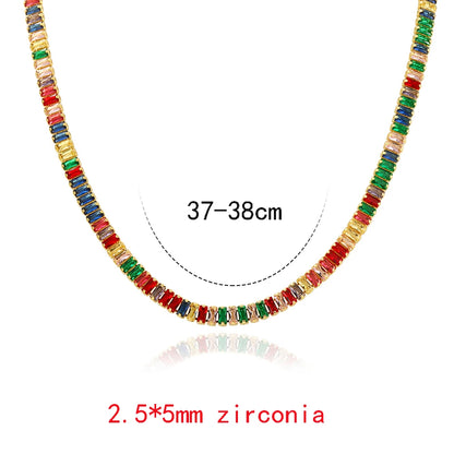 Collana girocollo di lusso con zirconi multipli per donna ragazza splendidi gioielli da sposa per feste in cristallo scintillante CZ