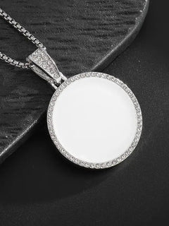 Hip Hop Ice Out Dollar Money Bag Necklace Shiny Cubic Zirconia Wallet Pendant for Men Women Hip Hop Rock Rap Cool Jewelry