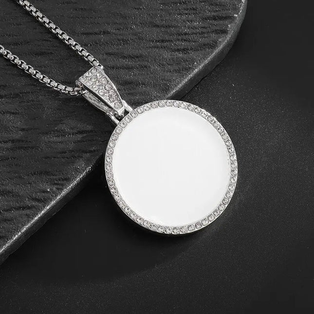 Hip Hop Ice Out Dollar Money Bag Necklace Shiny Cubic Zirconia Wallet Pendant for Men Women Hip Hop Rock Rap Cool Jewelry PlatiNum