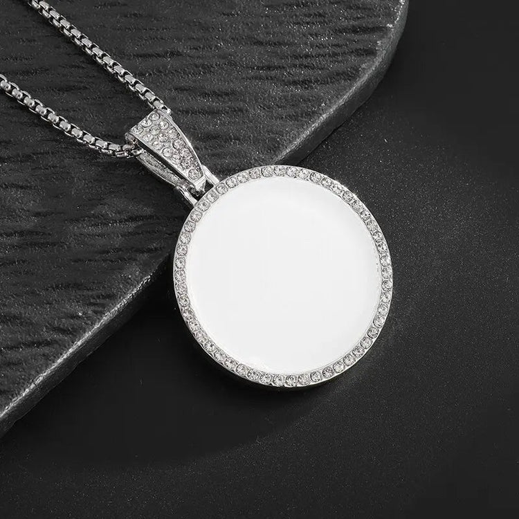 Hip Hop Ice Out Dollar Money Bag Necklace Shiny Cubic Zirconia Wallet Pendant for Men Women Hip Hop Rock Rap Cool Jewelry PlatiNum