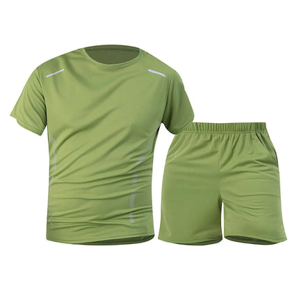 Tuta sportiva da uomo ad asciugatura rapida 1/2/4 pezzi T-shirt casual traspirante a maniche corte Tasca Pantaloncini versatili per adolescenti da indossare platinumshop