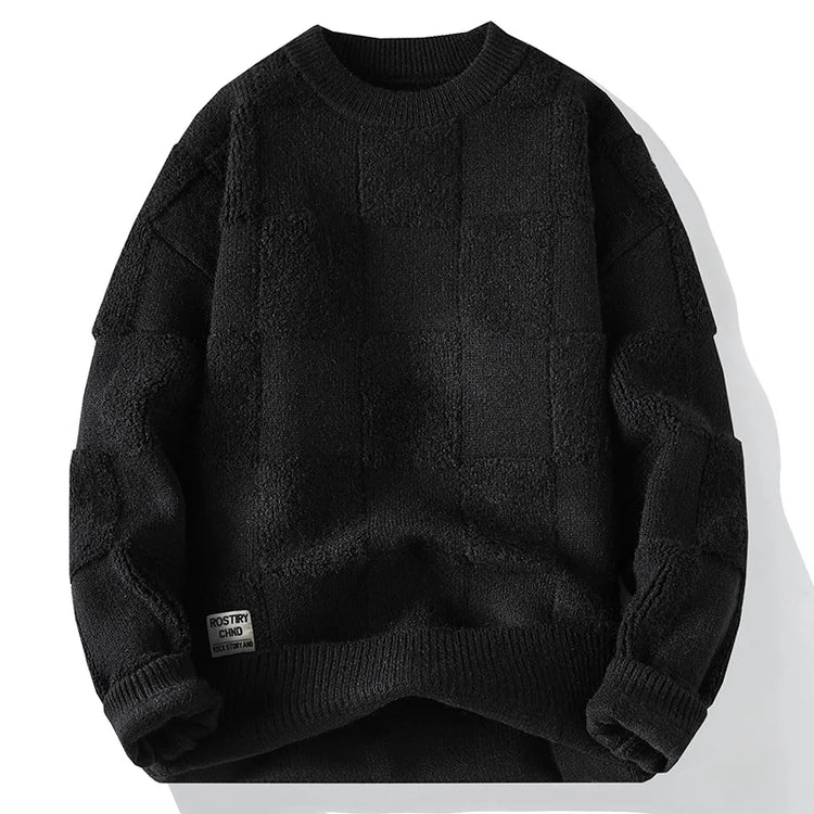 New Winter Men O-neck Knitted Pullovers Man Fleece WarmTurtlenecks Sweaters Man Casual Sweaters Quality Male Pullovers Size 4XL